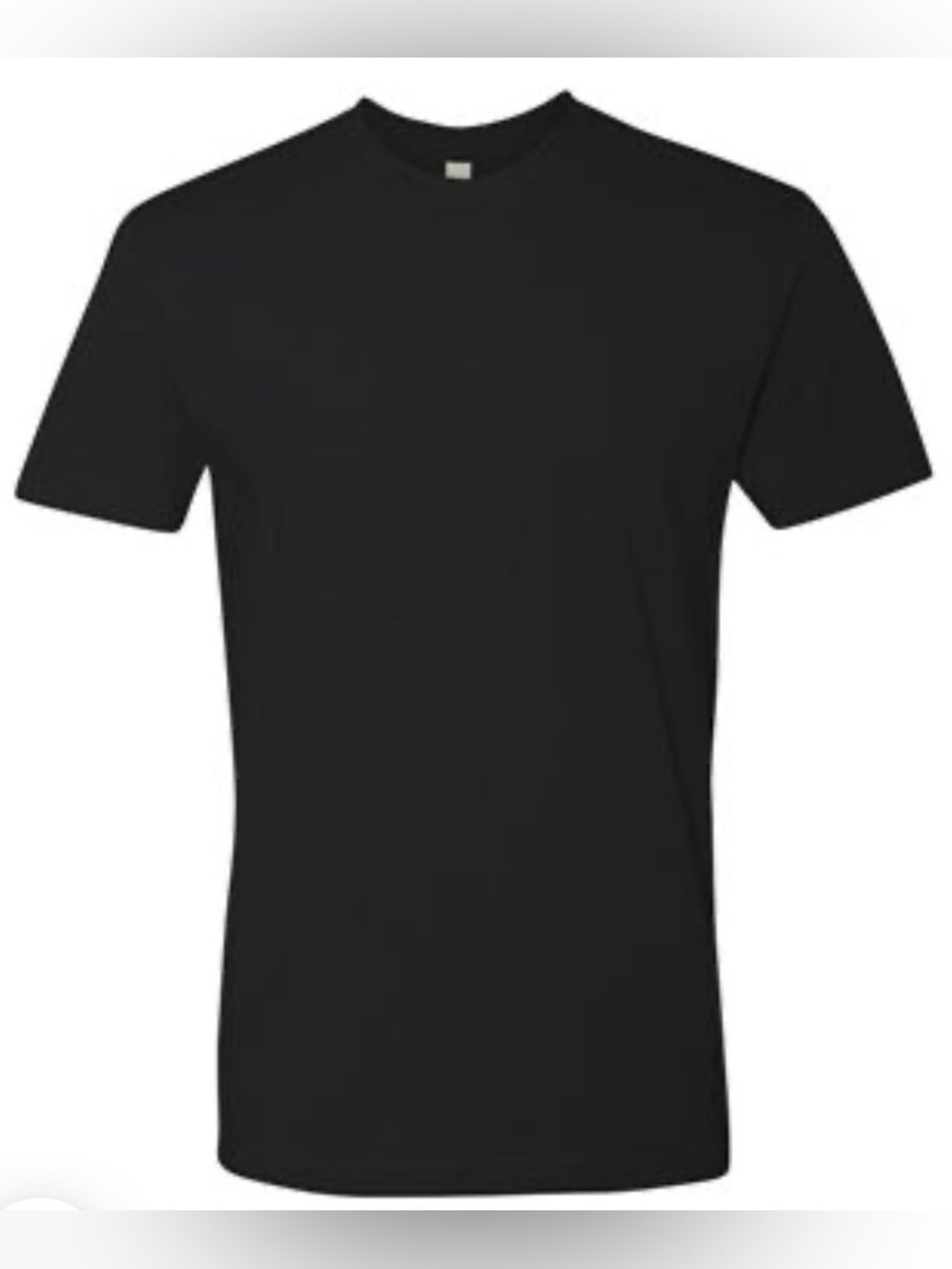 Next level men’s tee 100% in black size medium NWOT